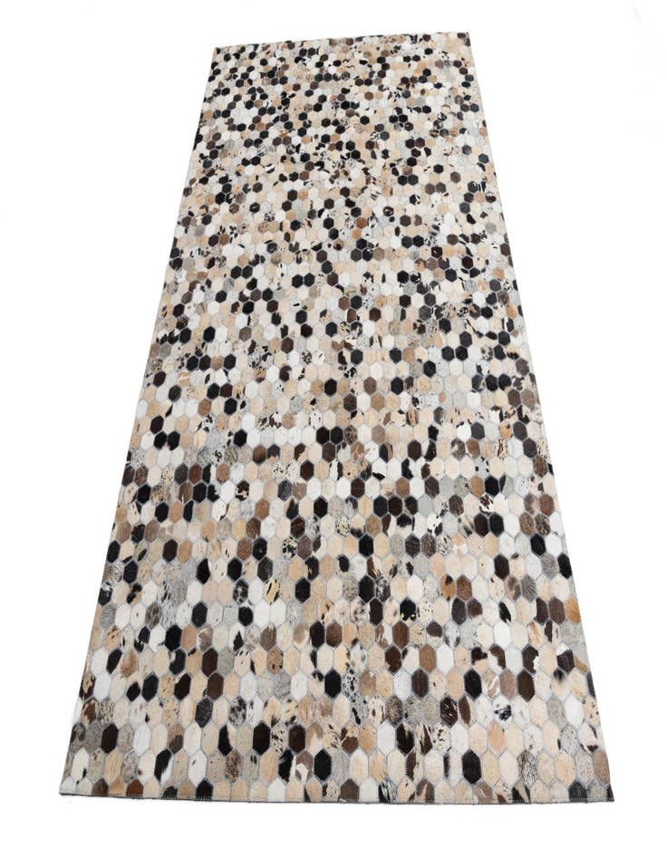 Detail image of  5' 2 x 8' Cowhide Leather Rug