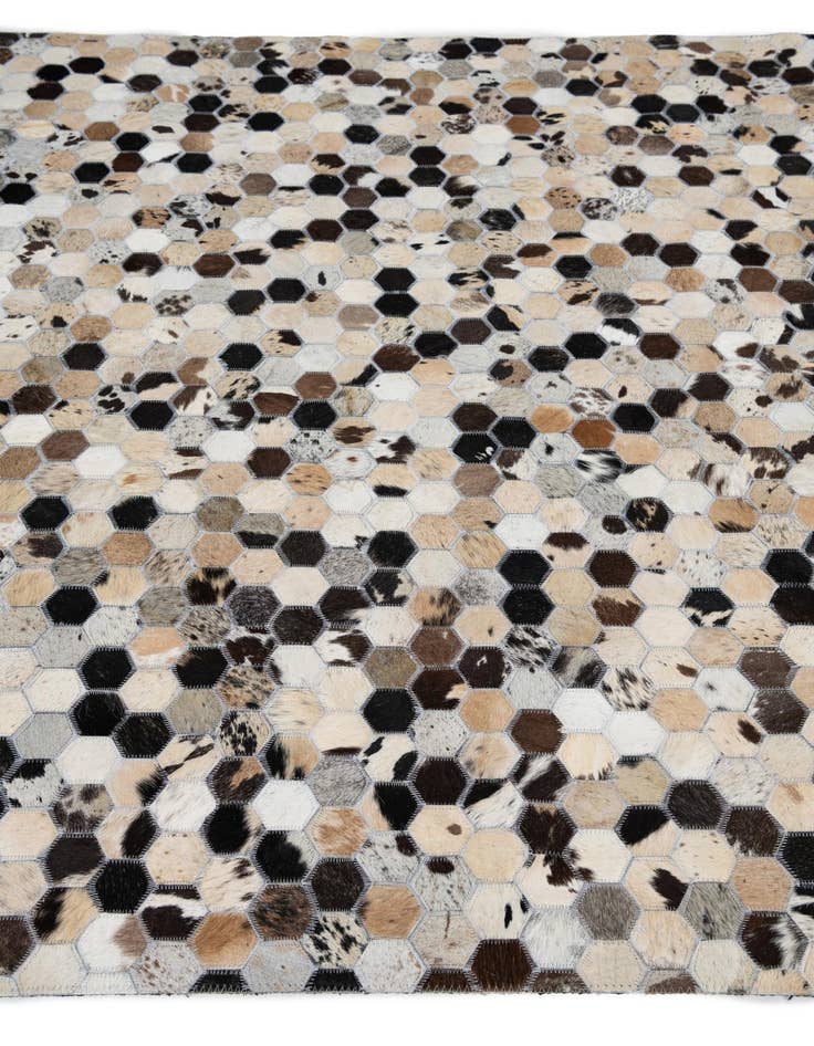 Detail image of  5' 2 x 8' Cowhide Leather Rug