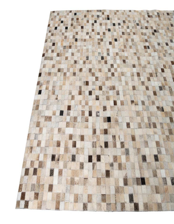 Detail image of  5' 1 x 8' Cowhide Leather Rug