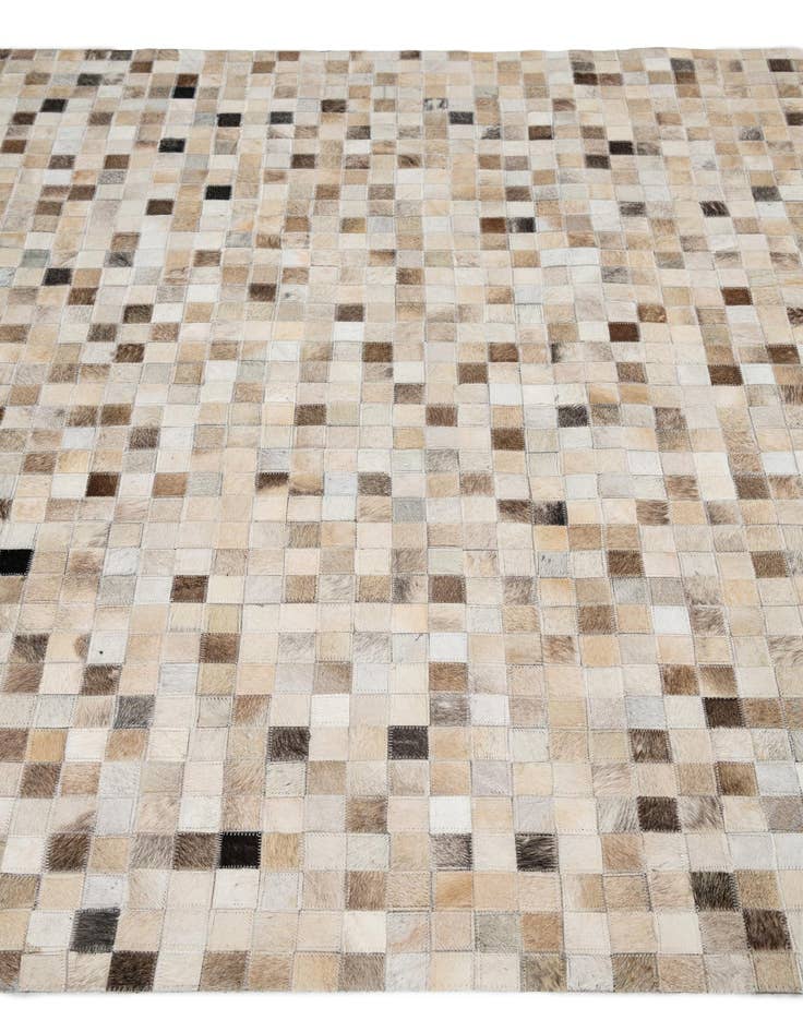 Detail image of  5' 1 x 8' Cowhide Leather Rug