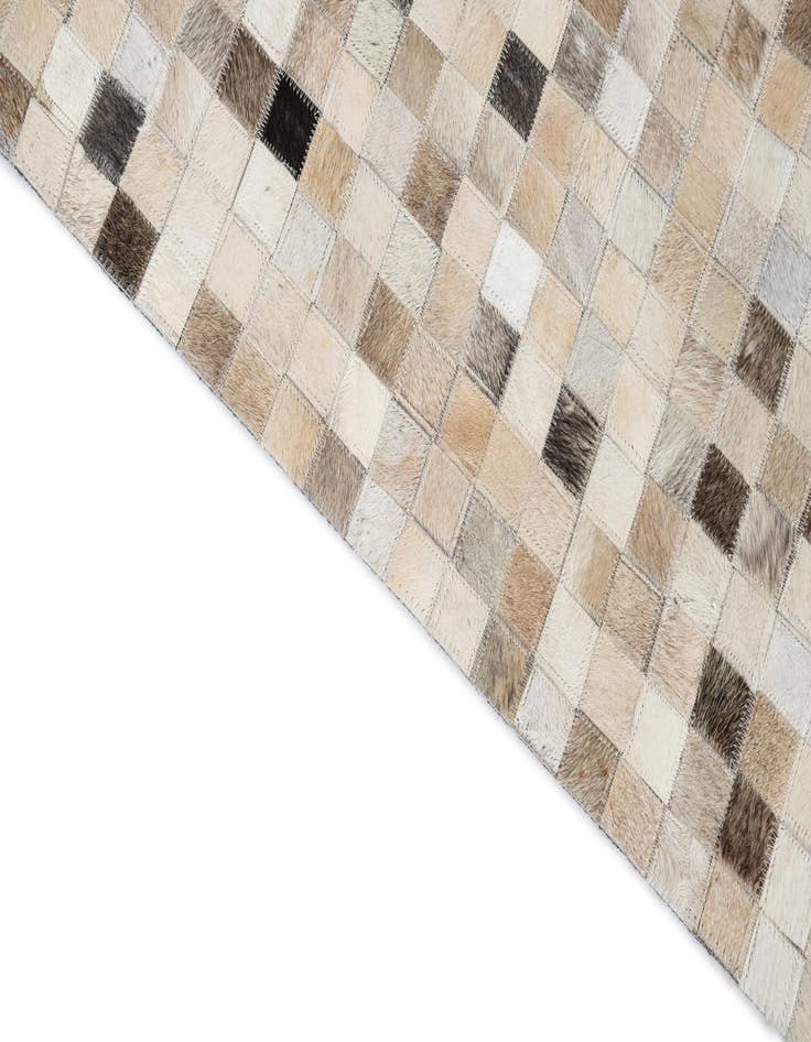 Detail image of  5' 1 x 8' Cowhide Leather Rug