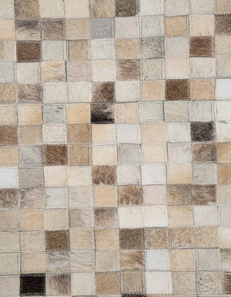 Detail image of  5' 1 x 8' Cowhide Leather Rug