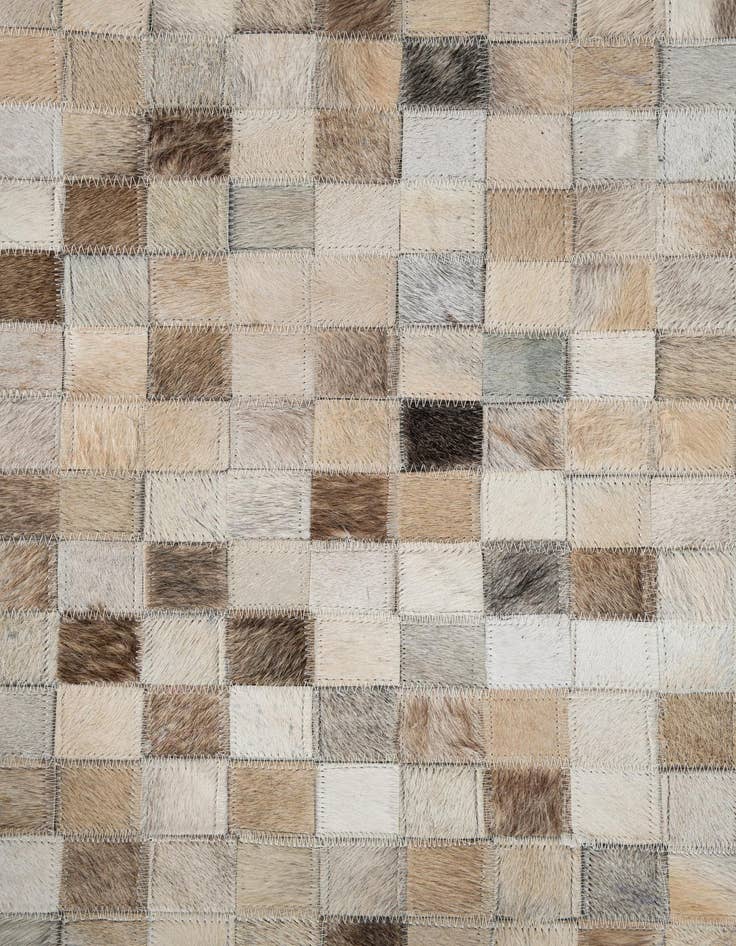 Detail image of  5' 1 x 8' Cowhide Leather Rug