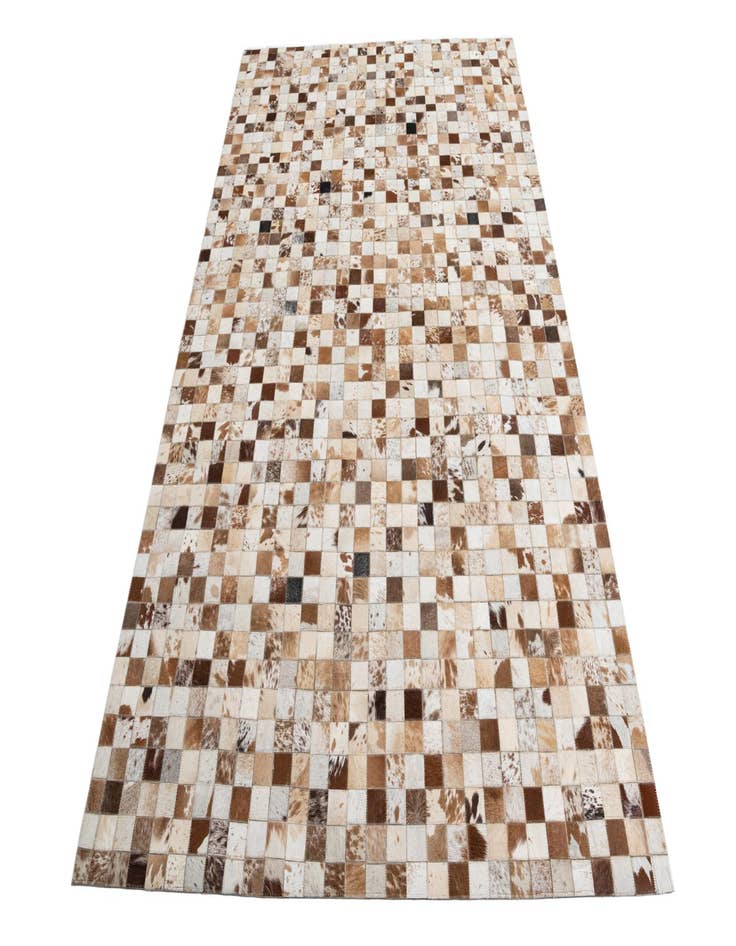 Detail image of  5' 1 x 8' Cowhide Leather Rug