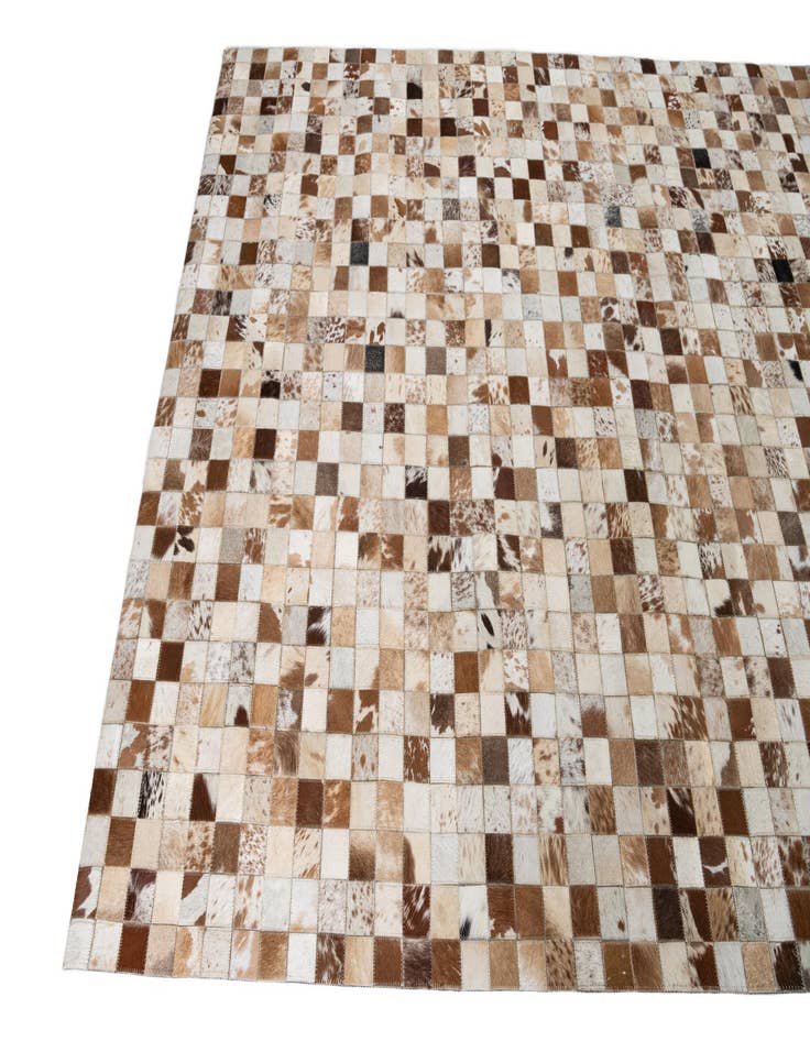 Detail image of  5' 1 x 8' Cowhide Leather Rug