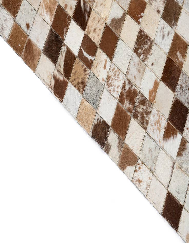 Detail image of  5' 1 x 8' Cowhide Leather Rug