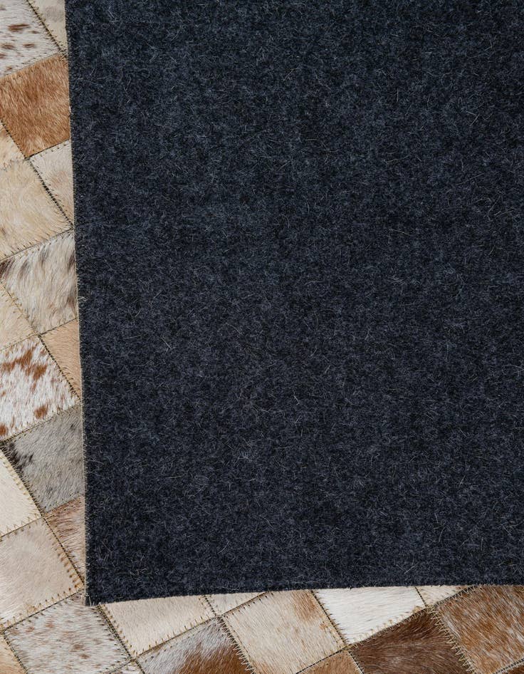 Detail image of  5' 1 x 8' Cowhide Leather Rug