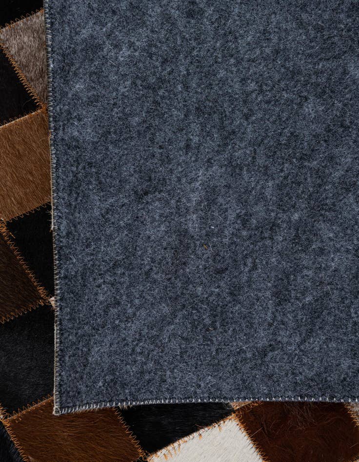 Detail image of  5' x 7' 10 Cowhide Leather Rug