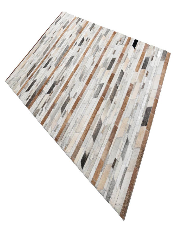 Detail image of  5' 1 x 8' Cowhide Leather Rug