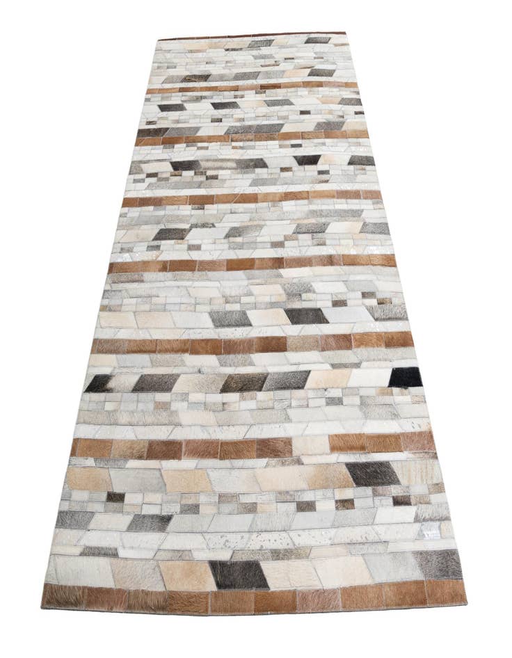 Detail image of  5' 1 x 8' Cowhide Leather Rug