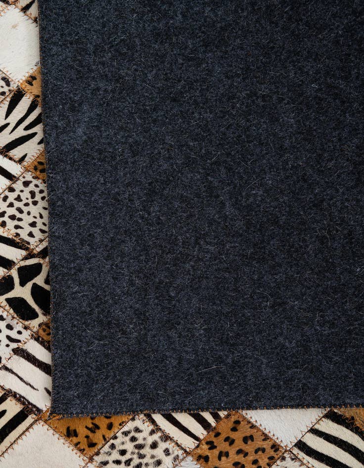 Detail image of  5' 1 x 8' Cowhide Leather Rug