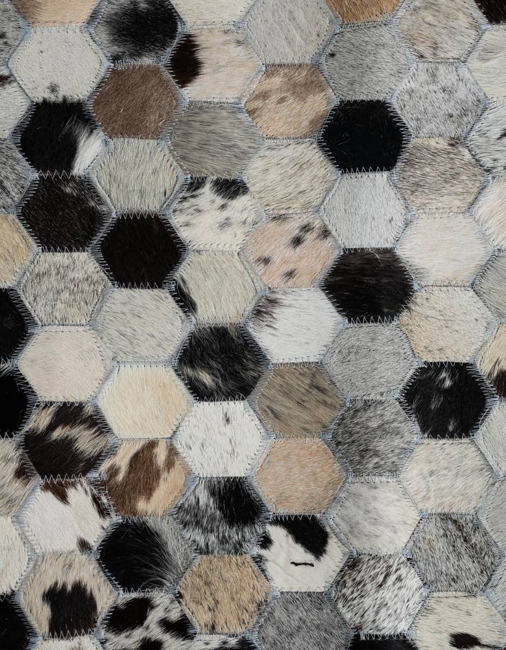 Detail image of  8' x 10' 2 Cowhide Leather Rug