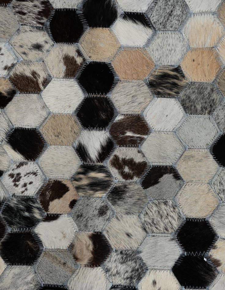 Detail image of  8' x 10' 2 Cowhide Leather Rug