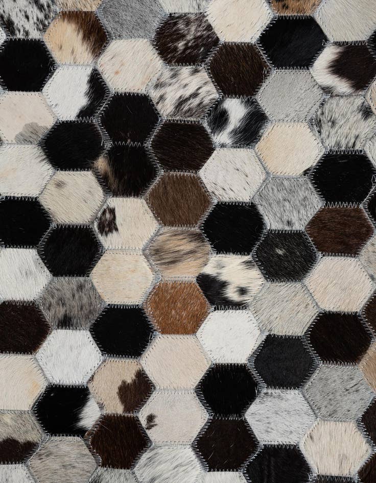 Detail image of  8' x 10' 1 Cowhide Leather Rug