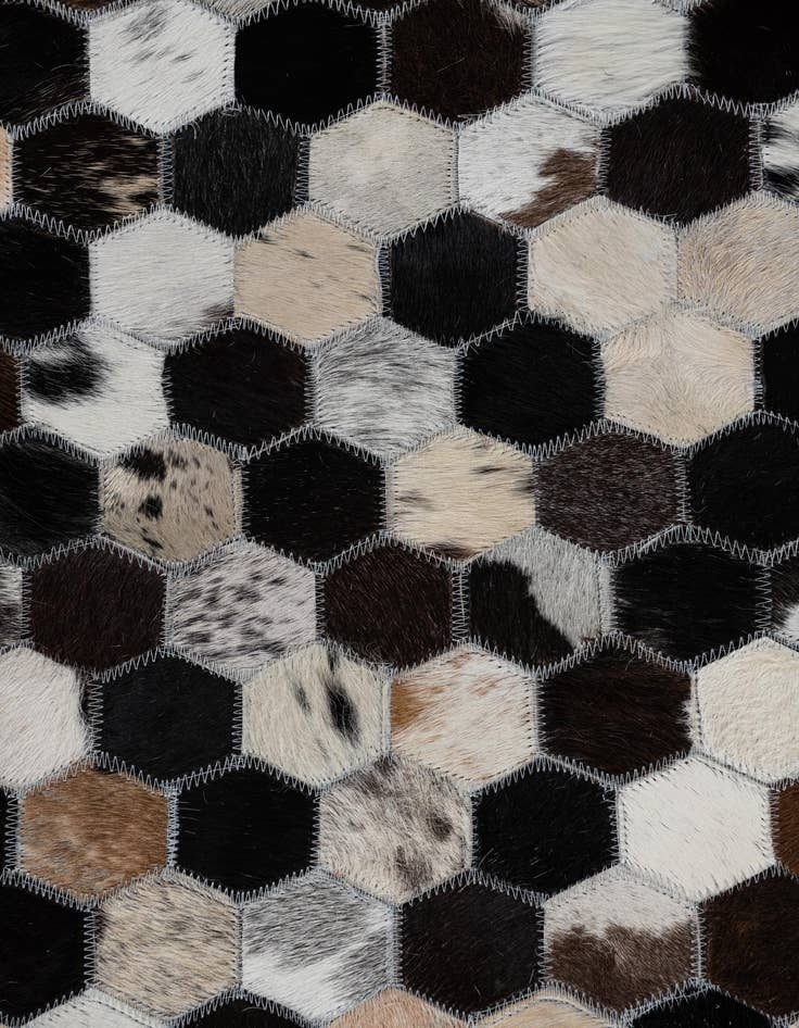Detail image of  8' x 10' 1 Cowhide Leather Rug