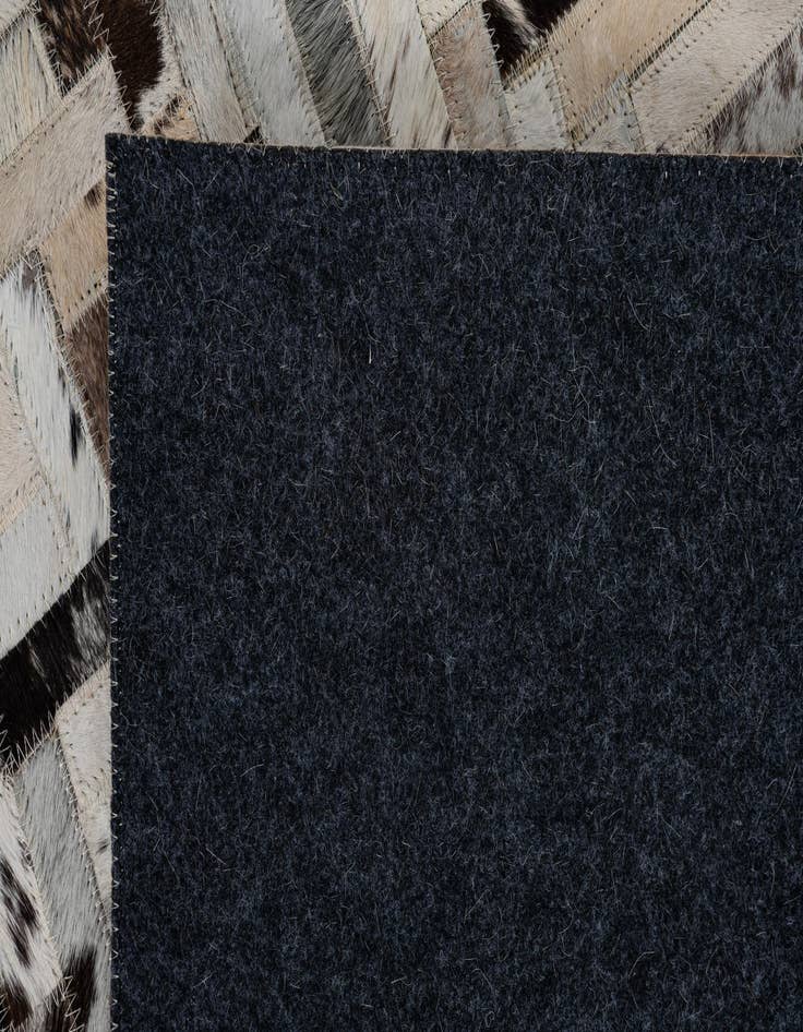 Detail image of  8' 1 x 9' 10 Cowhide Leather Rug