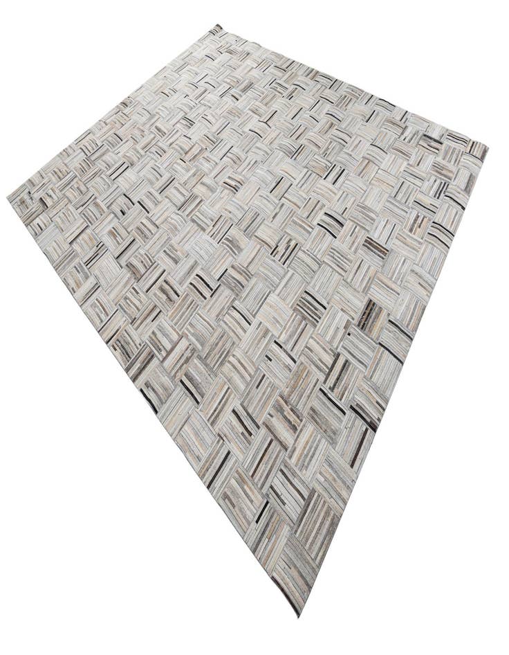 Detail image of  8' x 9' 9 Cowhide Leather Rug