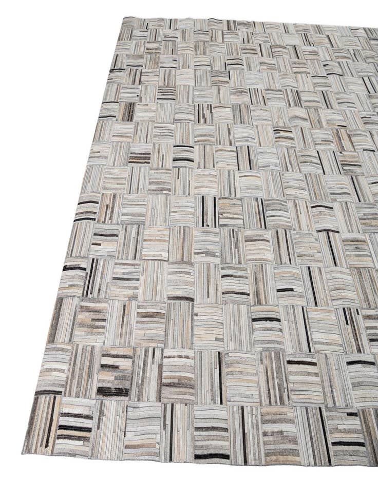 Detail image of  8' x 9' 9 Cowhide Leather Rug