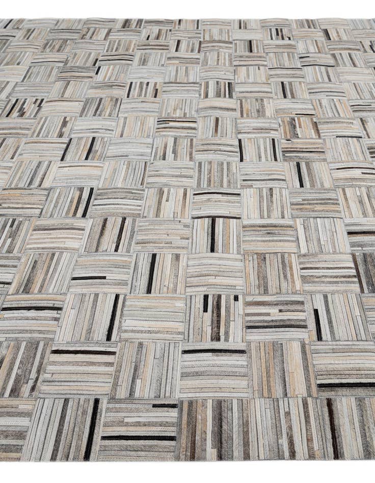 Detail image of  8' x 9' 9 Cowhide Leather Rug