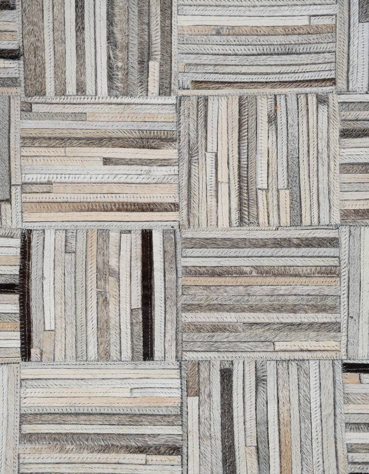 Detail image of  8' x 9' 9 Cowhide Leather Rug