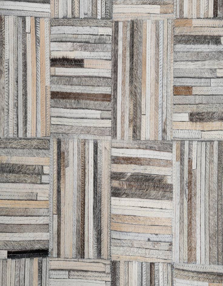 Detail image of  8' x 9' 9 Cowhide Leather Rug