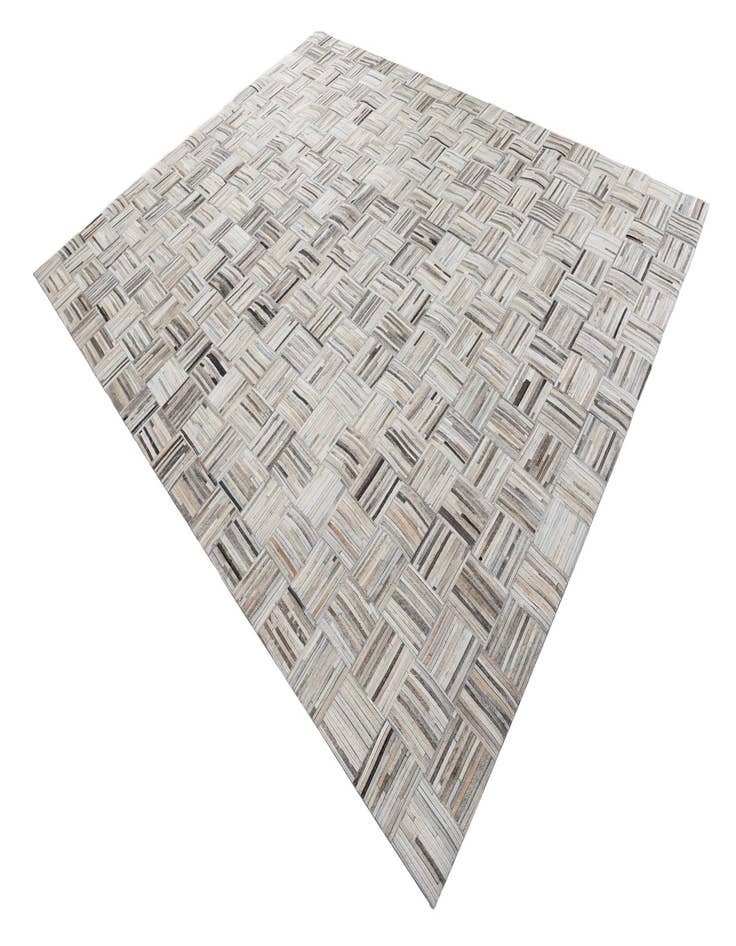 Detail image of  7' 10 x 9' 10 Cowhide Leather Rug