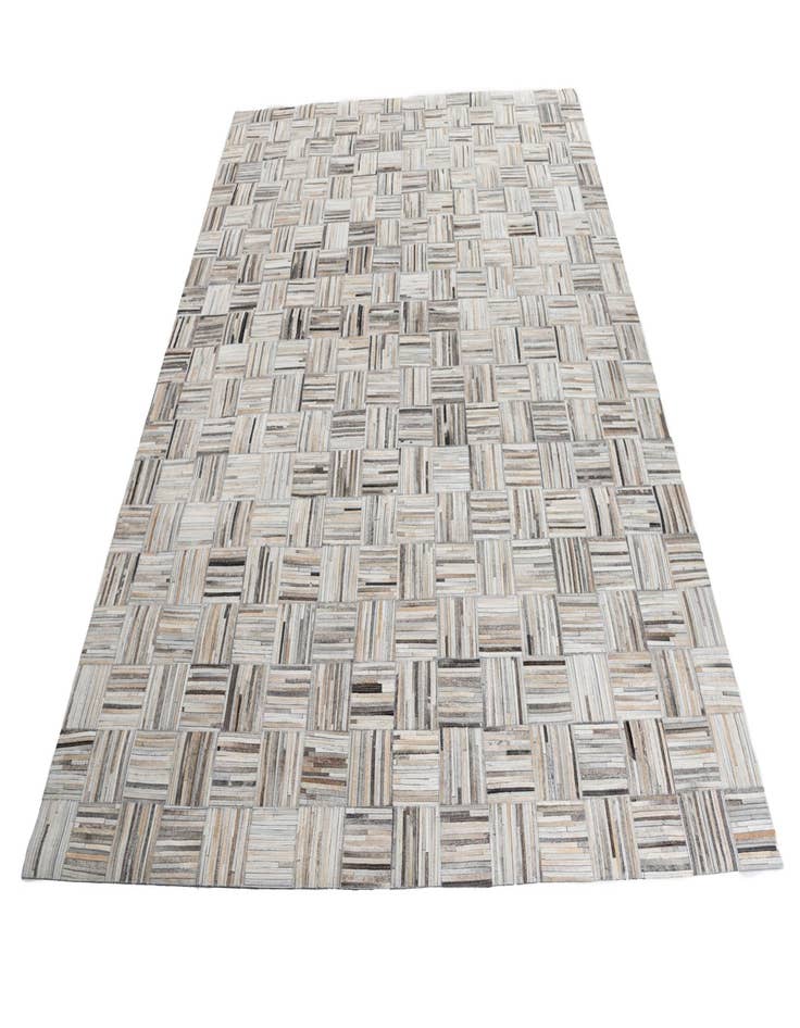 Detail image of  7' 10 x 9' 10 Cowhide Leather Rug