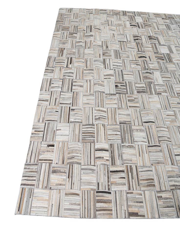 Detail image of  7' 10 x 9' 10 Cowhide Leather Rug