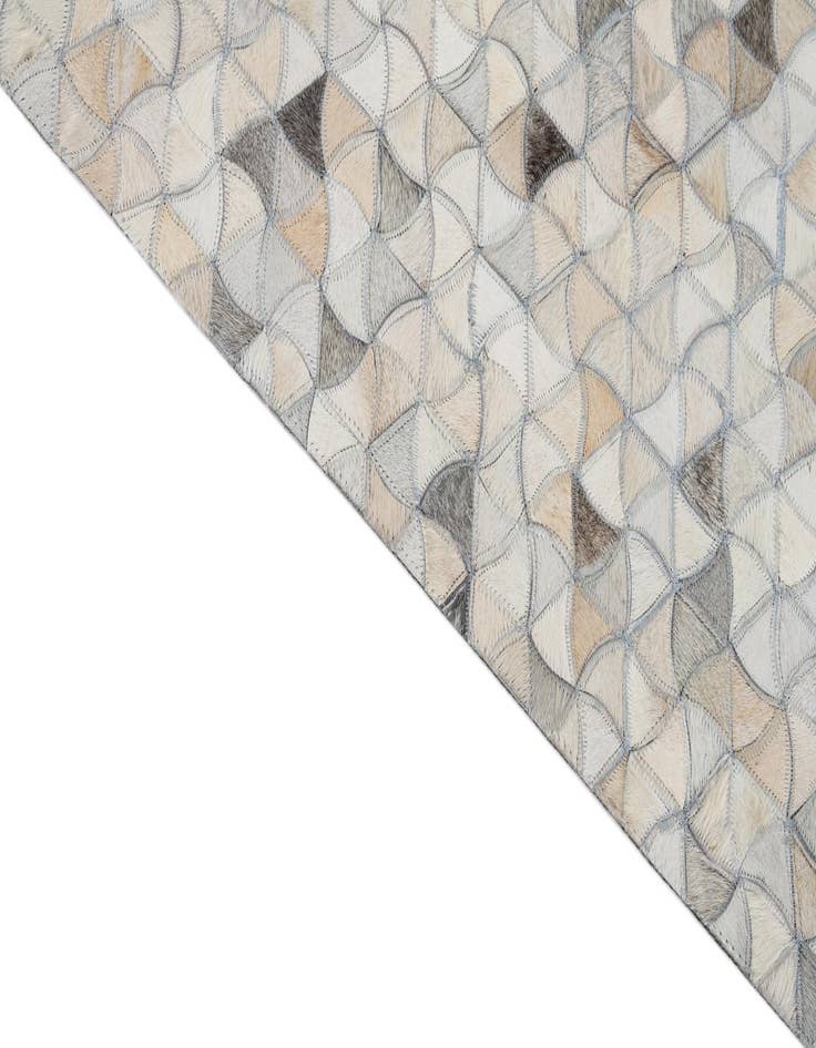 Detail image of  8' 2 x 9' 10 Cowhide Leather Rug