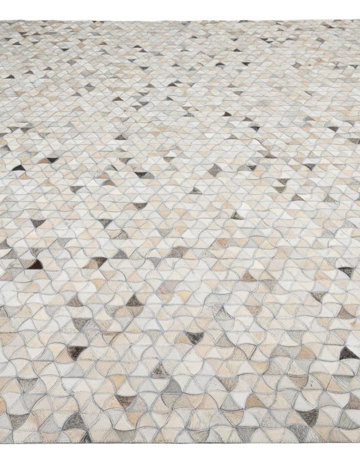 Detail image of  8' 2 x 9' 10 Cowhide Leather Rug