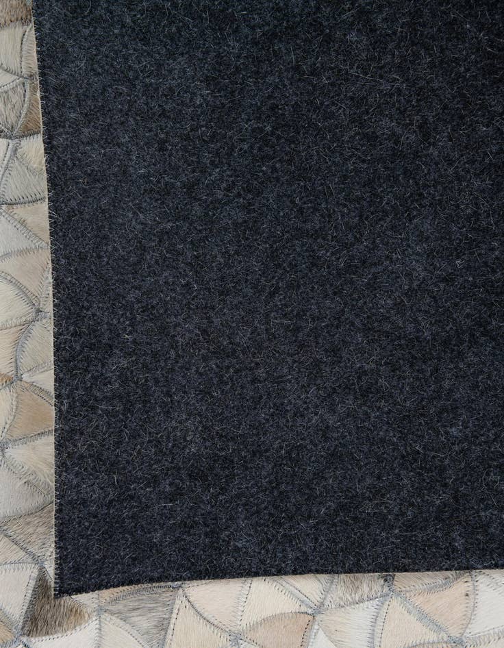 Detail image of  8' 2 x 9' 10 Cowhide Leather Rug