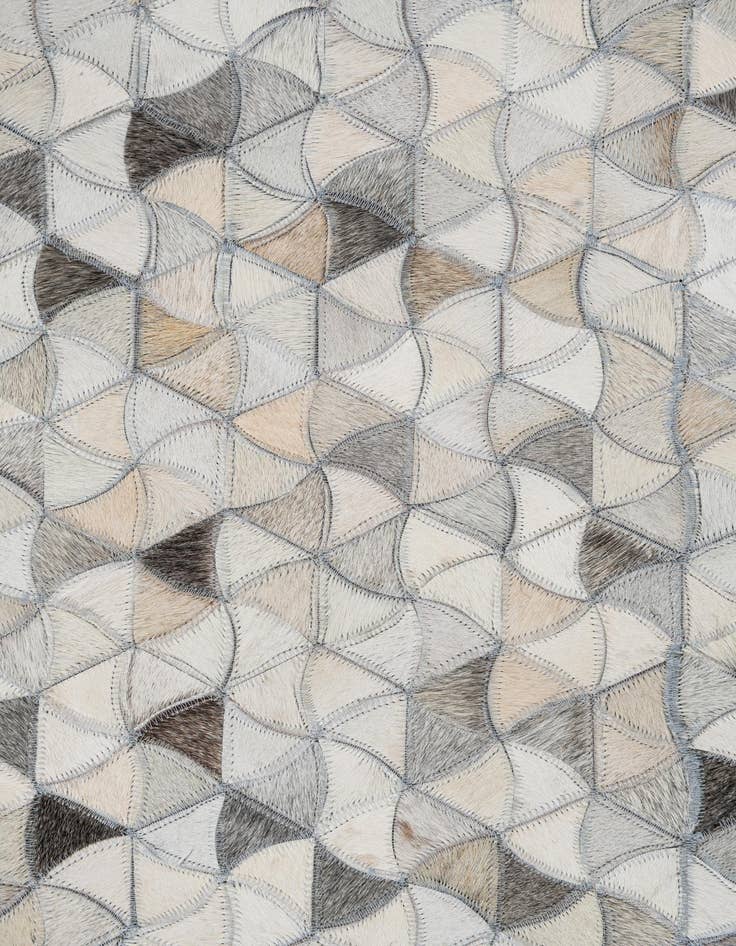 Detail image of  8' x 9' 10 Cowhide Leather Rug