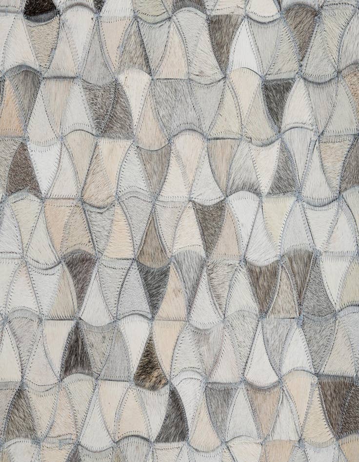 Detail image of  8' x 9' 10 Cowhide Leather Rug