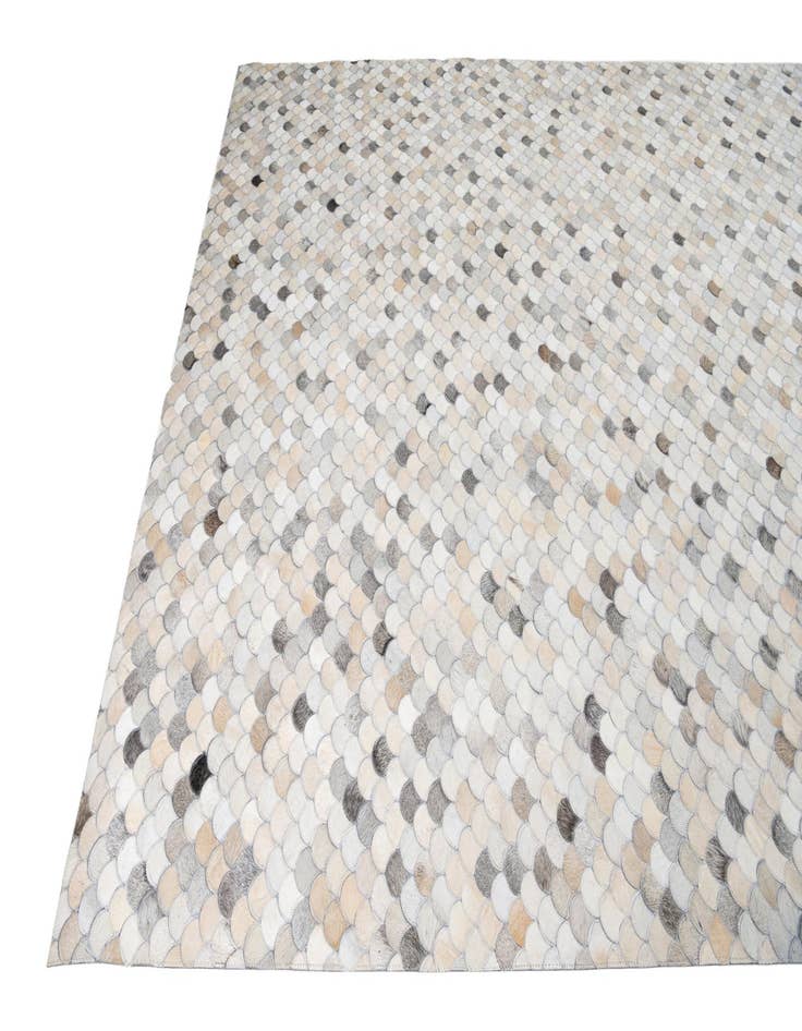 Detail image of  8' 1 x 10' 1 Cowhide Leather Rug