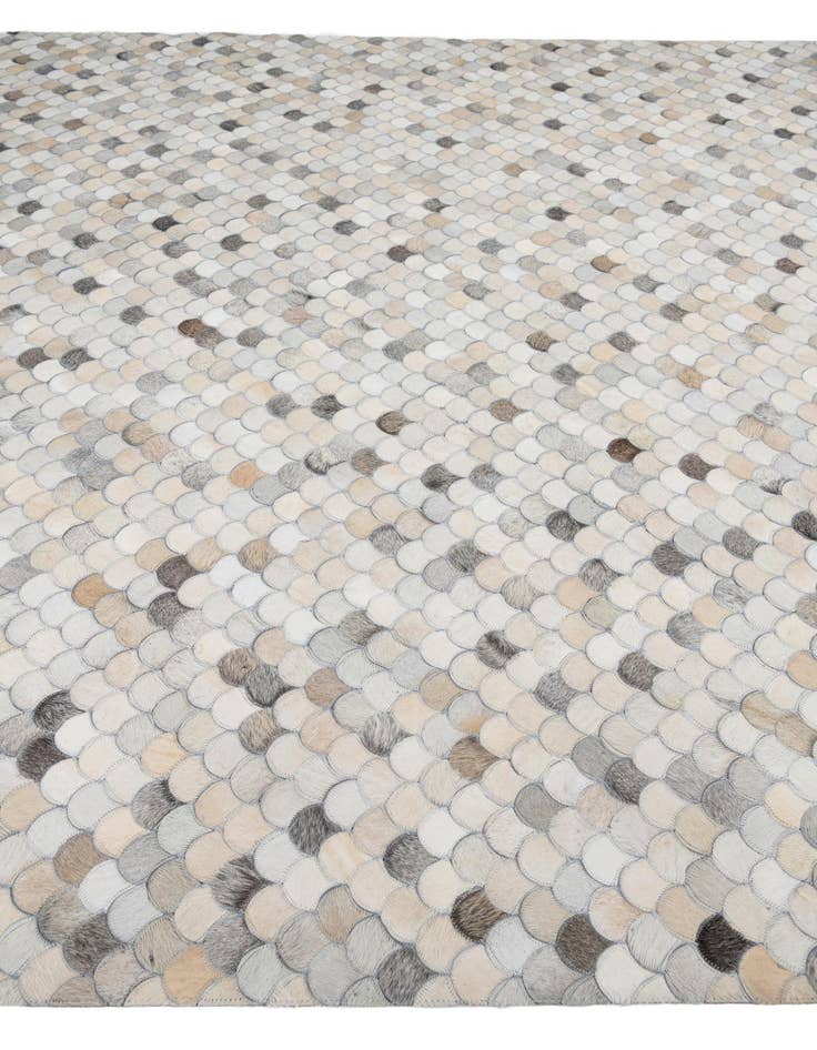 Detail image of  8' 1 x 10' 1 Cowhide Leather Rug