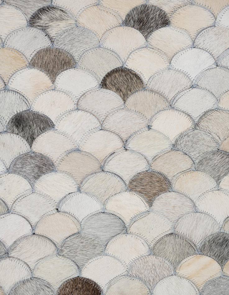 Detail image of  8' 1 x 10' 1 Cowhide Leather Rug