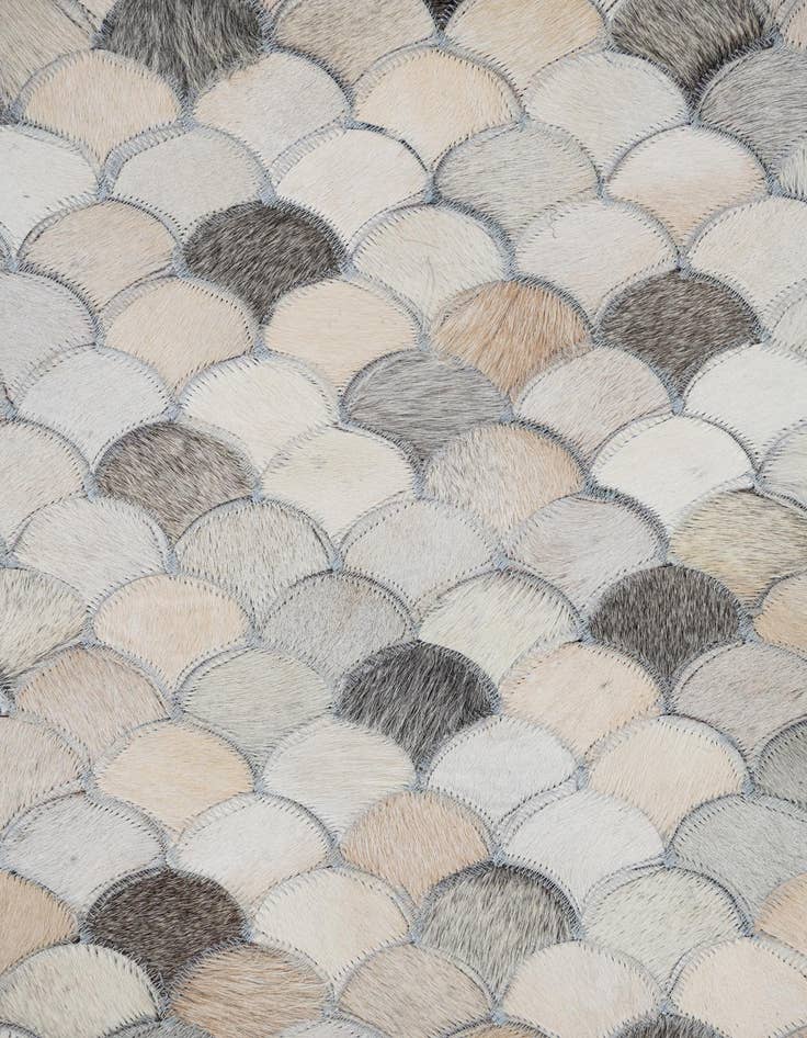 Detail image of  8' 1 x 10' 1 Cowhide Leather Rug