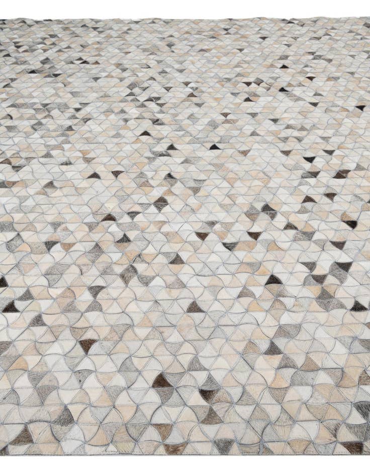 Detail image of  7' 10 x 9' 10 Cowhide Leather Rug