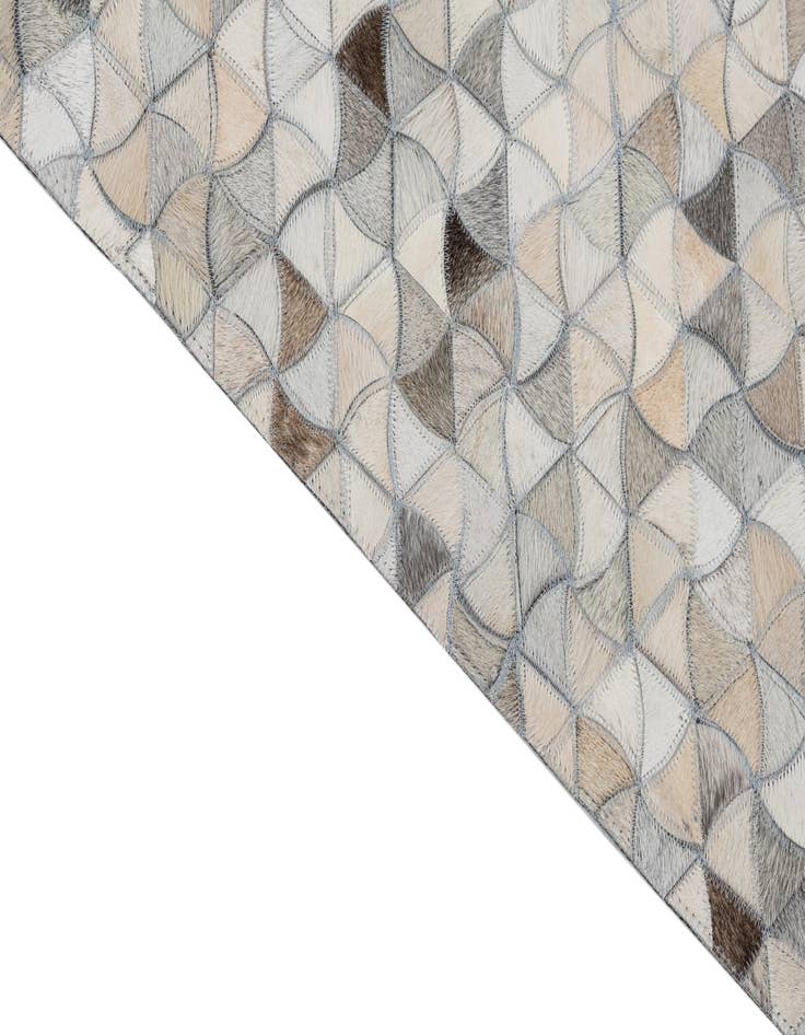 Detail image of  7' 10 x 9' 10 Cowhide Leather Rug