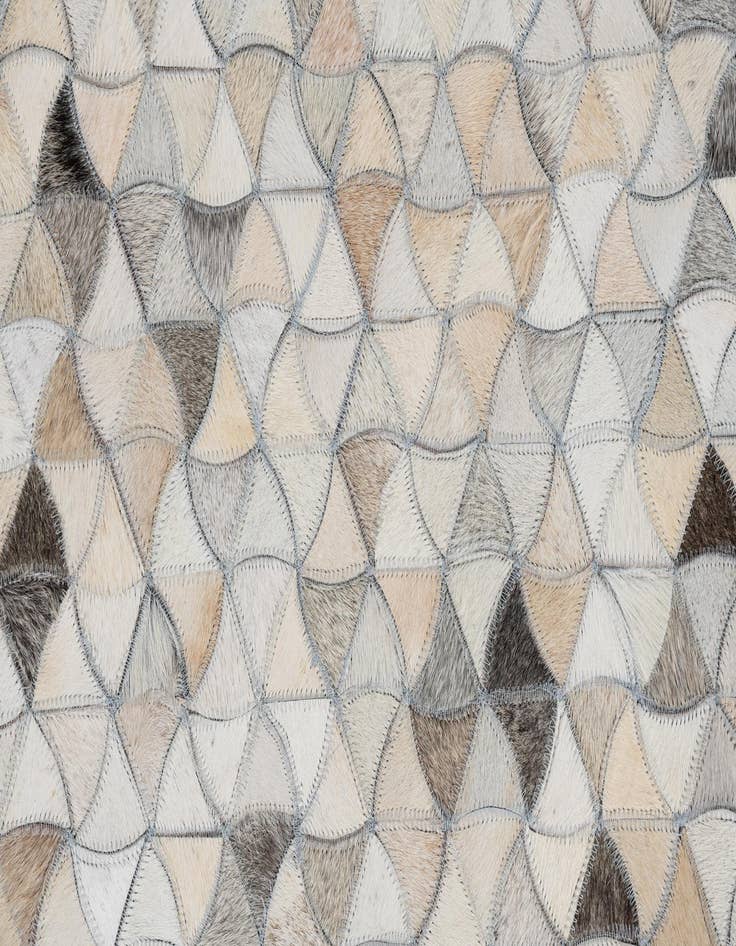 Detail image of  7' 10 x 9' 10 Cowhide Leather Rug