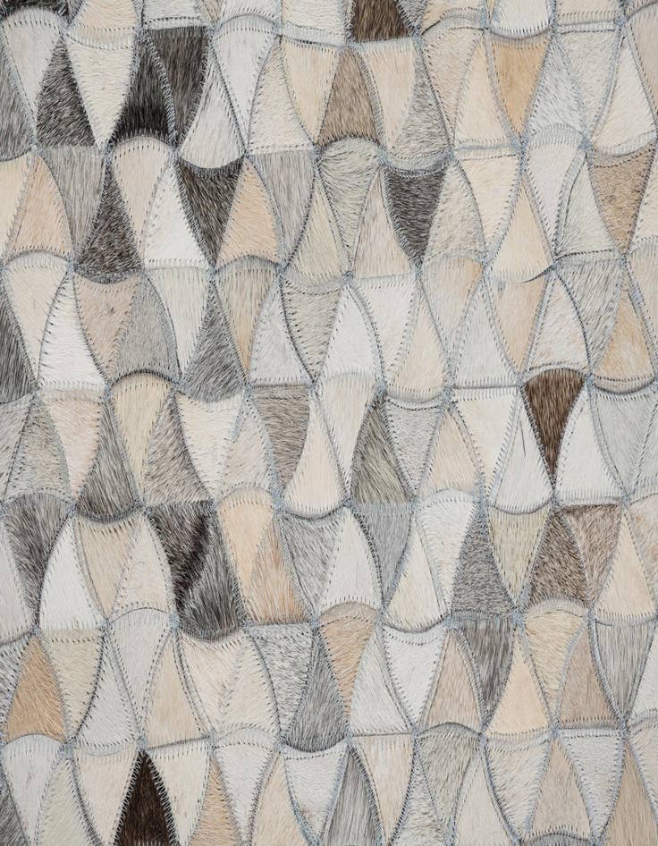 Detail image of  7' 10 x 9' 10 Cowhide Leather Rug