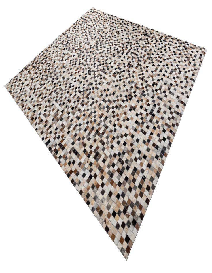 Detail image of  8' 3 x 9' 10 Cowhide Leather Rug