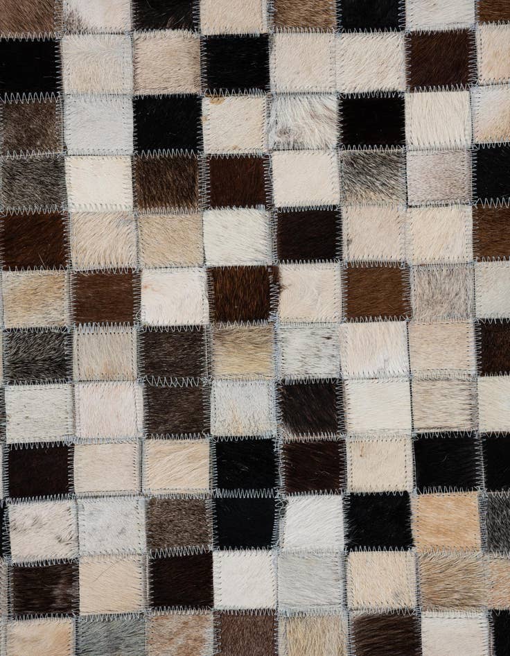Detail image of  8' 3 x 9' 10 Cowhide Leather Rug
