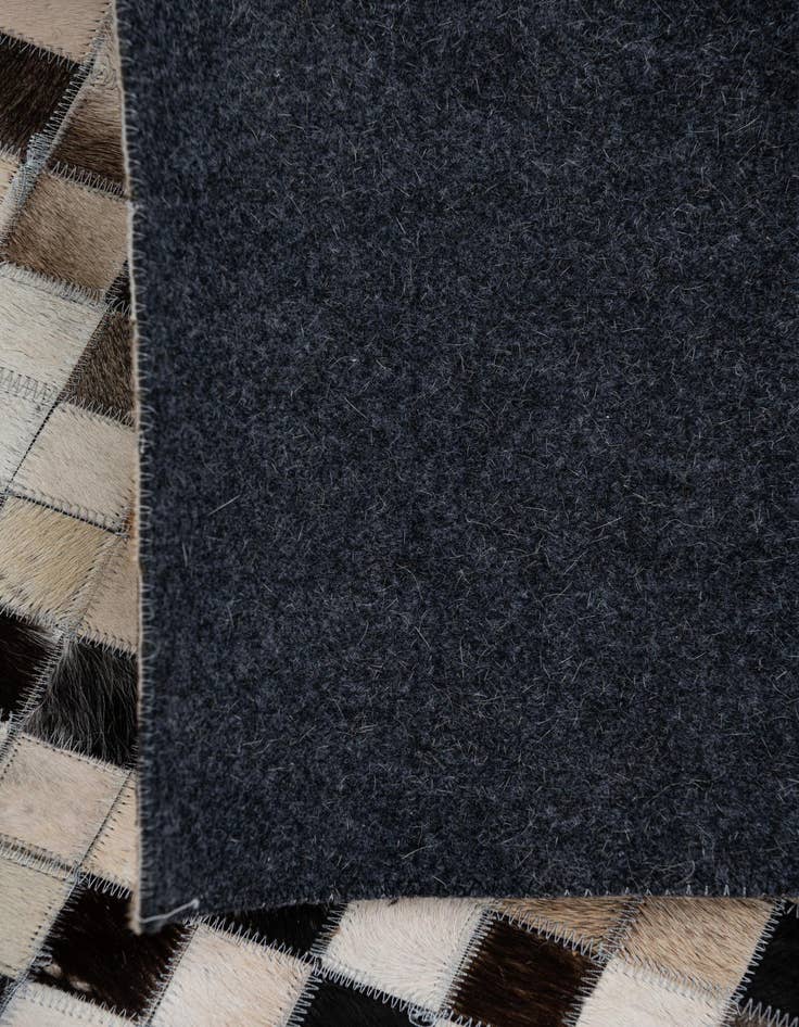 Detail image of  8' 3 x 9' 10 Cowhide Leather Rug