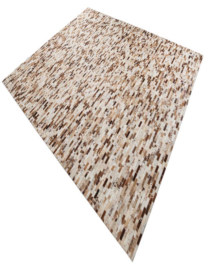 Detail image of  8' 1 x 10' Cowhide Leather Rug