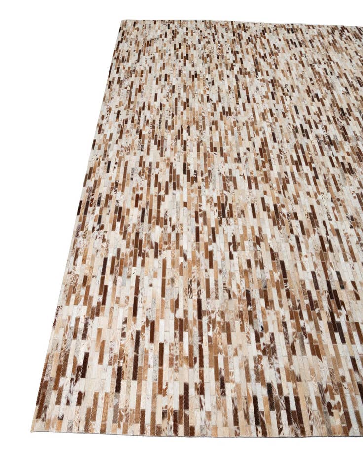 Detail image of  8' 1 x 10' Cowhide Leather Rug