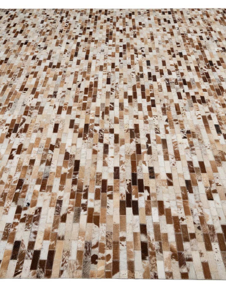 Detail image of  8' 1 x 10' Cowhide Leather Rug