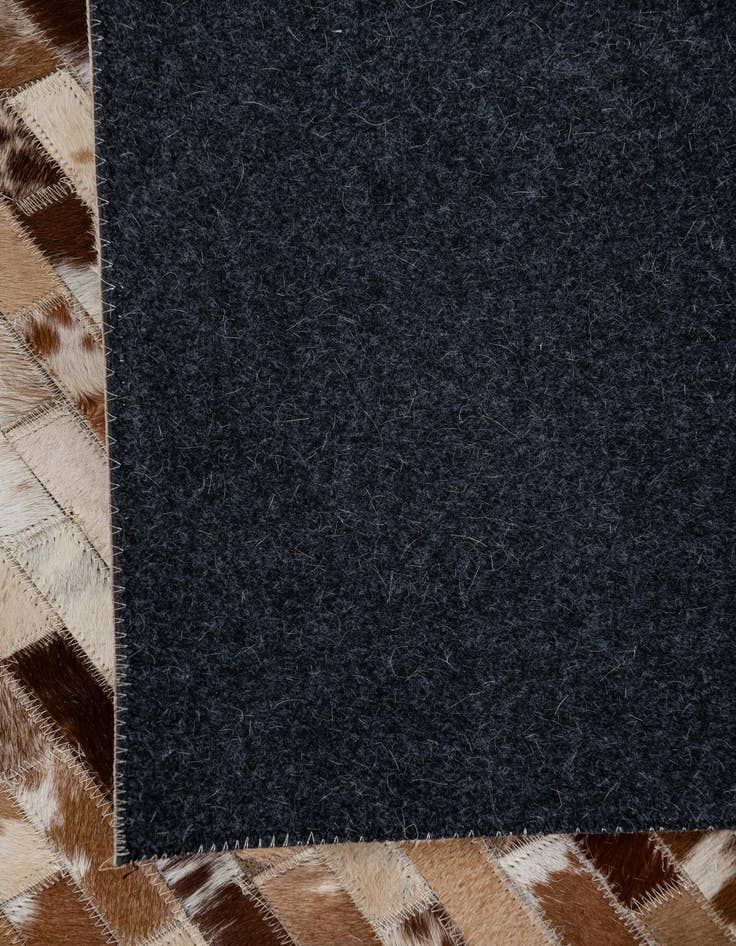 Detail image of  8' 1 x 10' Cowhide Leather Rug