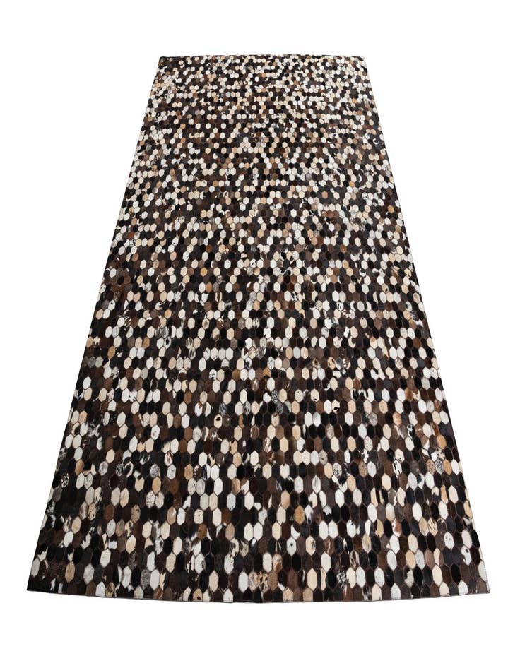 Detail image of  8' x 9' 10 Cowhide Leather Rug