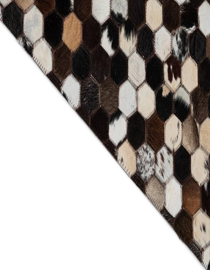 Detail image of  8' x 9' 10 Cowhide Leather Rug